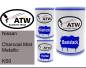Preview: Nissan, Charcoal Mist Metallic, KS0: 500ml Lackdose + 500ml Klarlack + 250ml Härter - Set, von ATW Autoteile West.